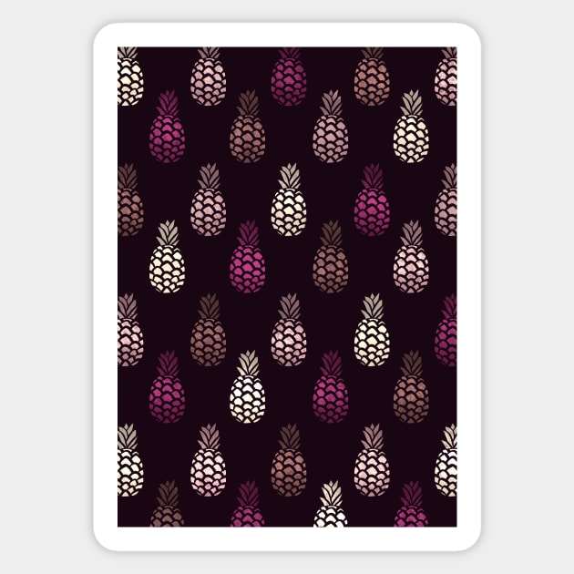 Purple Pineapples Sticker by Twkirky